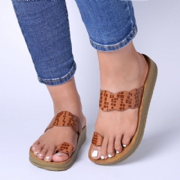 Dam Casual Clip Toe Platform Tofflor