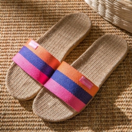 Dam Color Block Open Toe Home Tofflor