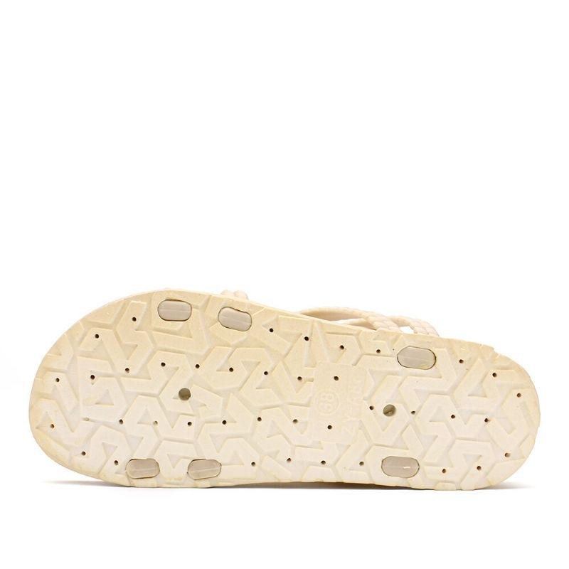 Dam Enfärgad Cross Band Home Flats Sandaler