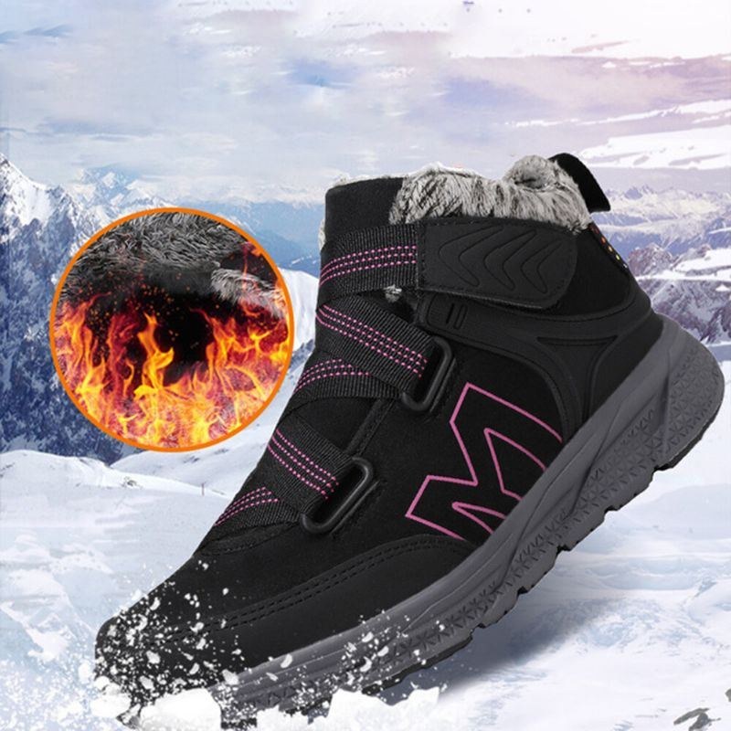 Dam Mjuk Sula Plyschfoder Varm Outdoor Vinter Sneakers Snow Boots