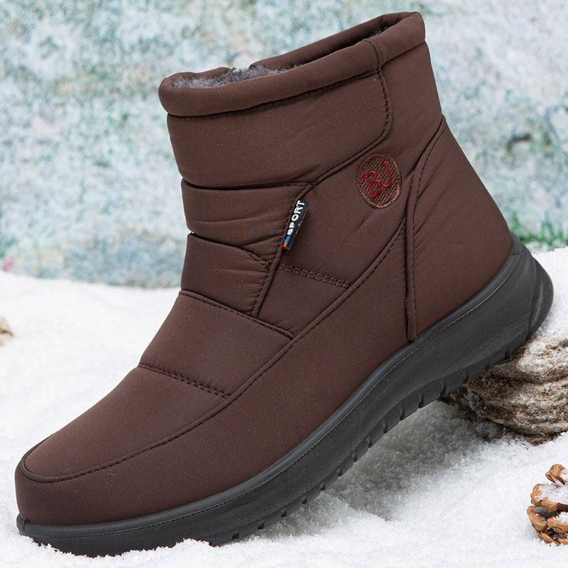 Dam Varmfodrade Pull On Plus Velvet Ankel Snow Boots