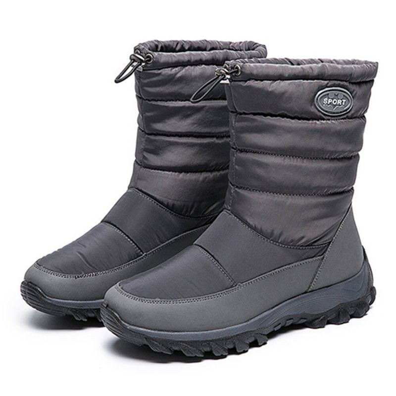 Dam Varmfodrade Pull On Plus Velvet Snow Casual Boots