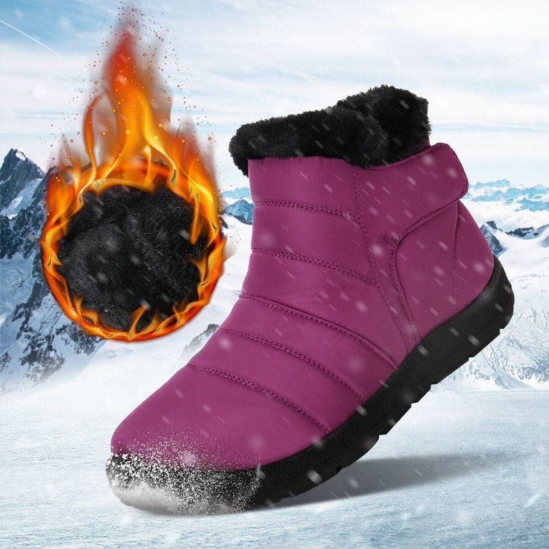 Dam Vattenavvisande Plyschfoder Snow Ankel Boots