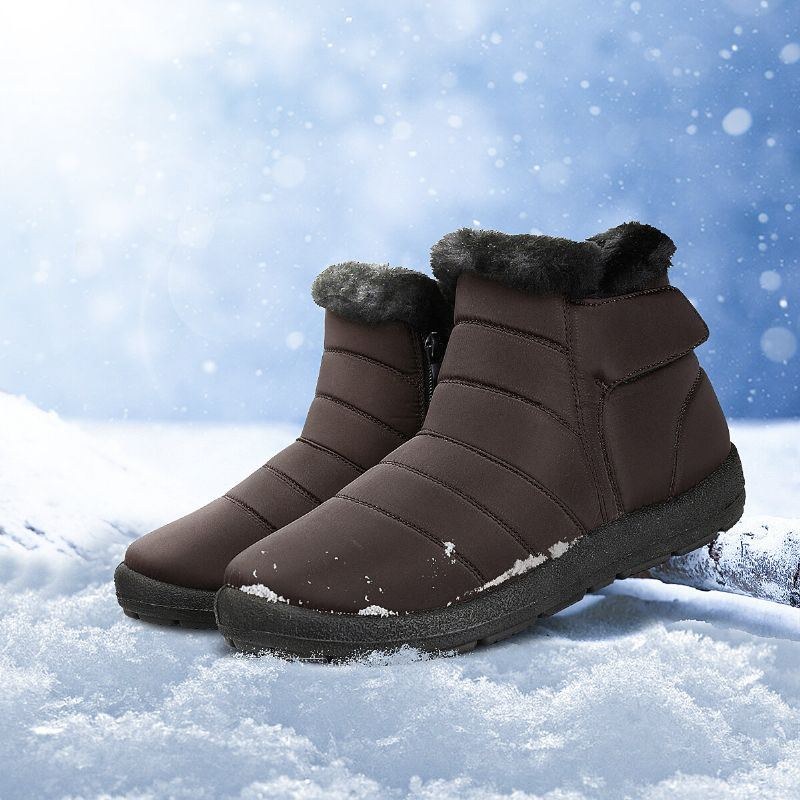 Dam Vattenavvisande Plyschfoder Snow Ankel Boots