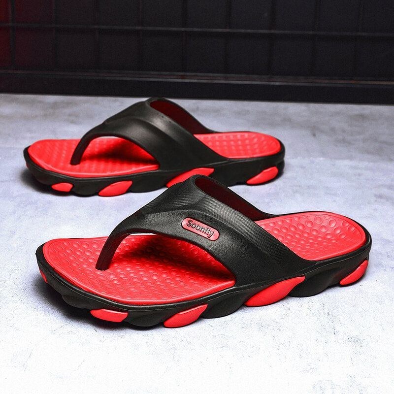 Herr Andas Mjuk Botten Halkfri Bekväma Beach Flip Flops Casual Tofflor