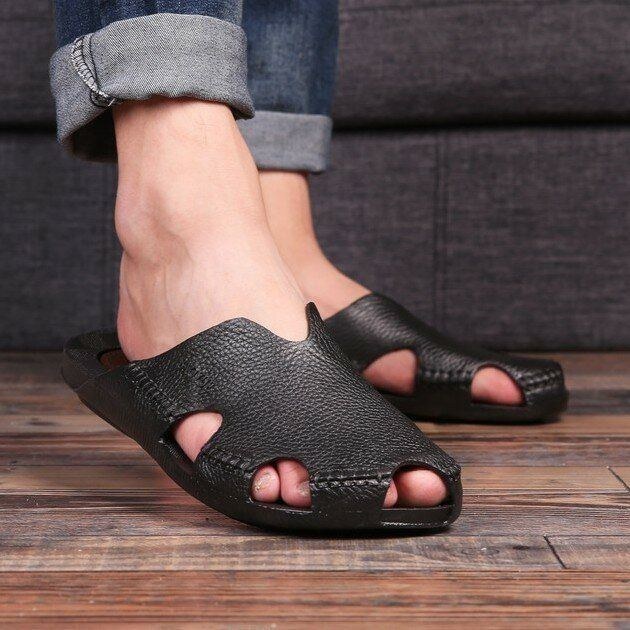 Herr Casual Hem Inomhus Slip On Tofflor