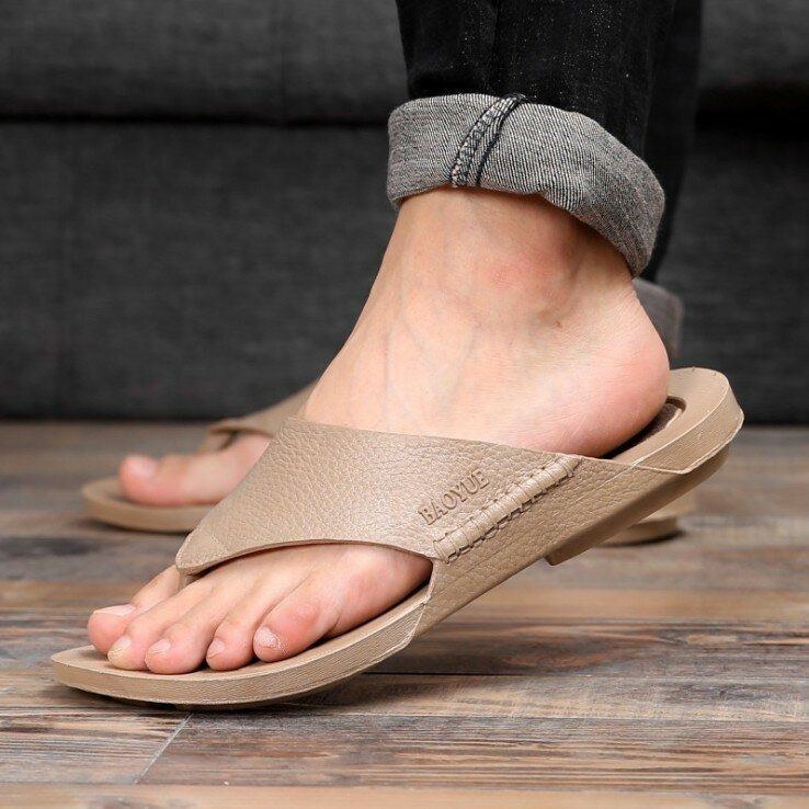 Herr Casual Hem Inomhus Slip On Tofflor