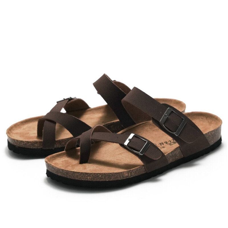 Herr Clip Toe Spänne Slip On Casual Beach Daily Tofflor