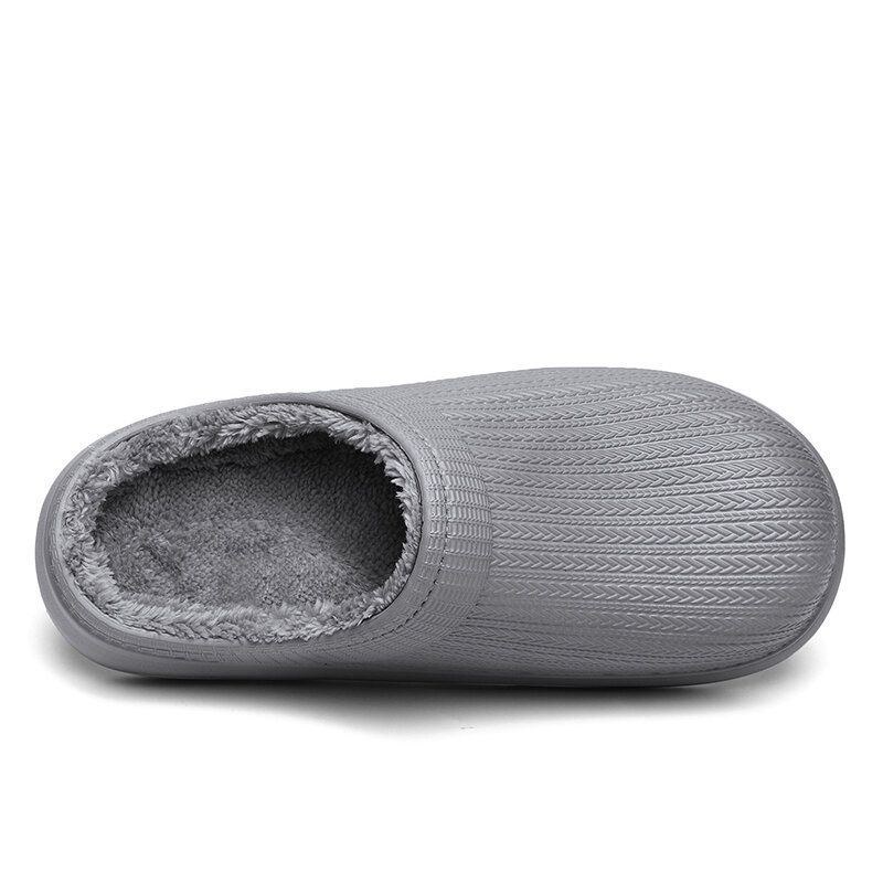 Herr Comfy Wide Fit Riund Toe Backless Easy Slip-on Home Tofflor