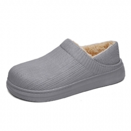 Herr Comfy Wide Fit Rund Toe Varma Lätt Slip-on Home Tofflor