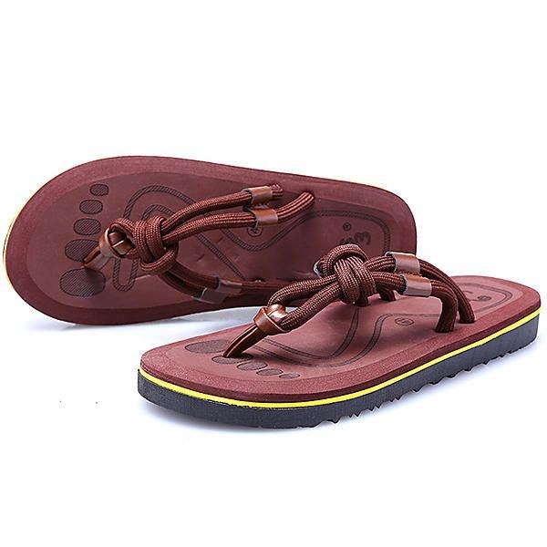 Herr Soft Sole Clip Toe Tofflor Summer Beach Shoes