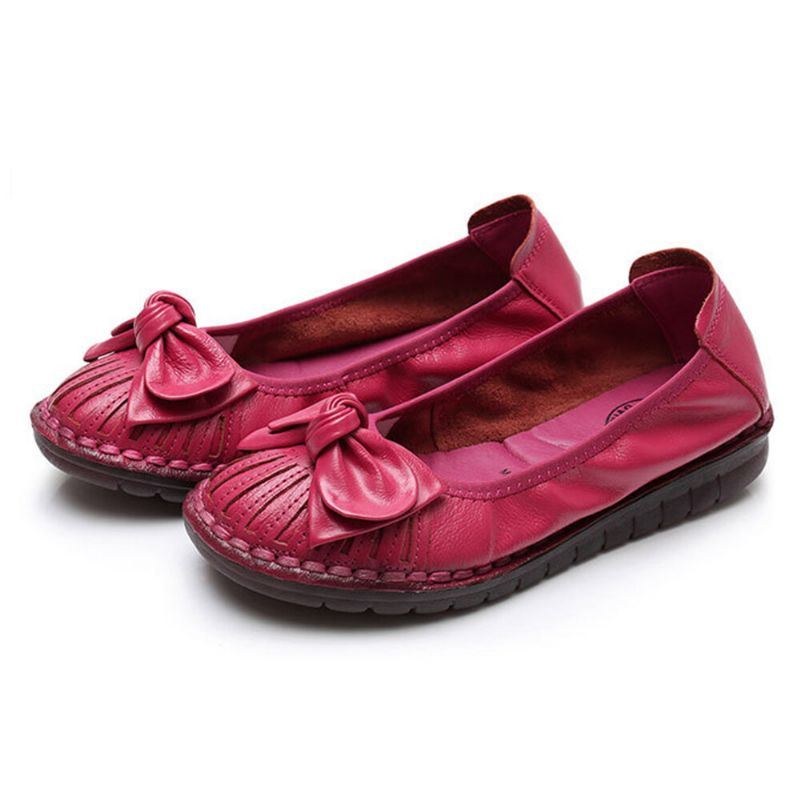 Bowknot Decor För Kvinnor Bekväma Halkfria Casual Loafers