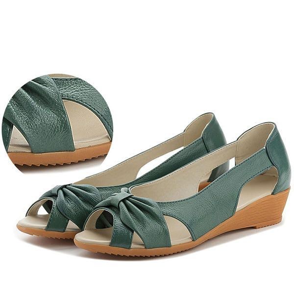 Butterfly Knot Hollow Out Causal Flats For Women