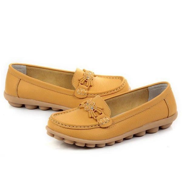 Casual Soft Soul Pärlmönster Flat Loafers För Kvinnor