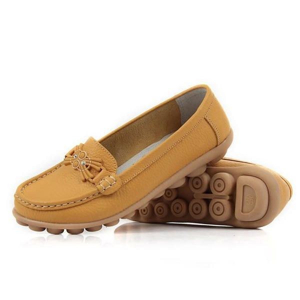 Casual Soft Soul Pärlmönster Flat Loafers För Kvinnor