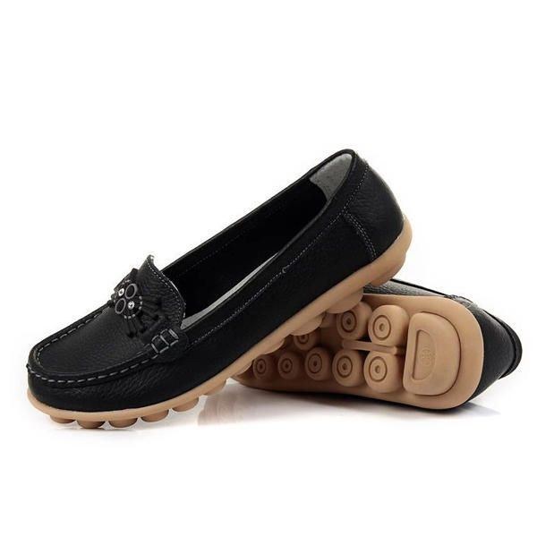 Casual Soft Soul Pärlmönster Flat Loafers För Kvinnor