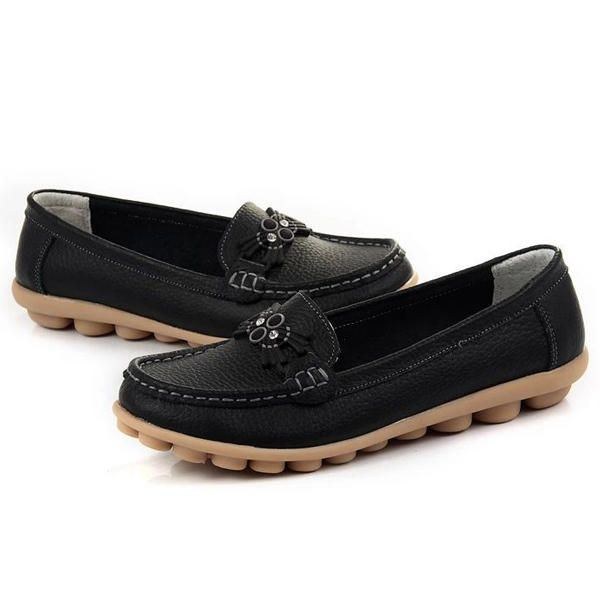 Casual Soft Soul Pärlmönster Flat Loafers För Kvinnor