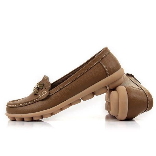 Casual Soft Soul Pärlmönster Flat Loafers För Kvinnor