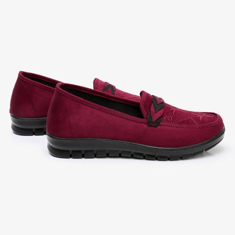 Dam Blommor Broderi Grunda Bärbara Slip-on Loafers