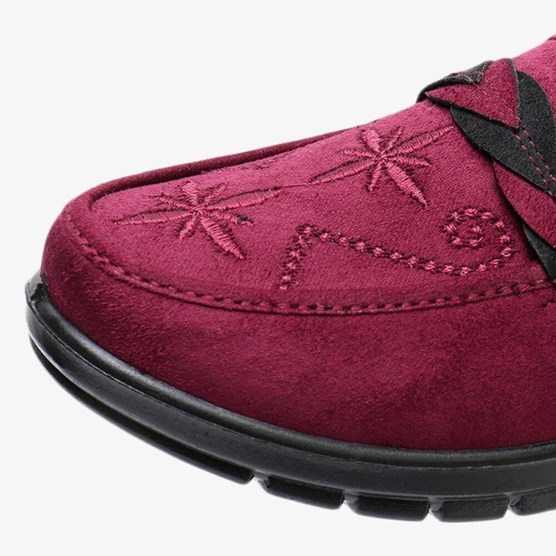 Dam Blommor Broderi Grunda Bärbara Slip-on Loafers