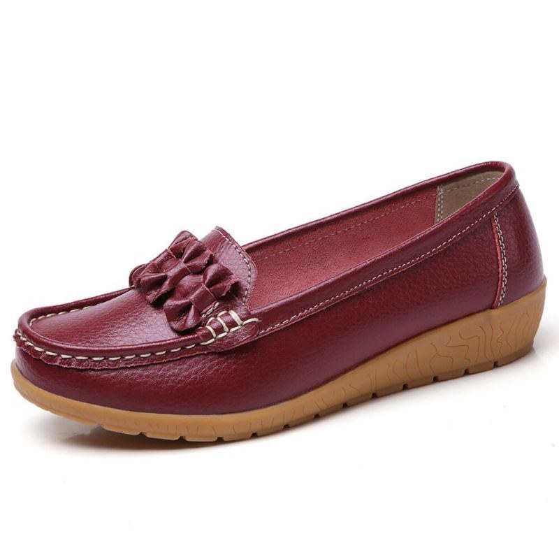 Dam Bowknot Stitching Inredning Bekväma Halksäkra Casual Loafers