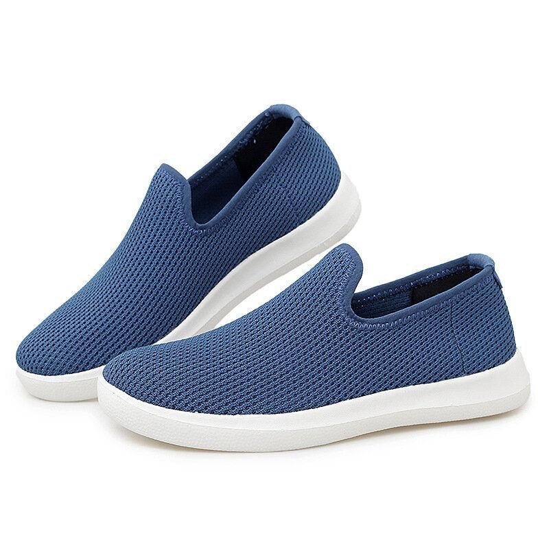 Dam Casual Andas Mesh-tyg Mjuk Sula Slip-on Loafers