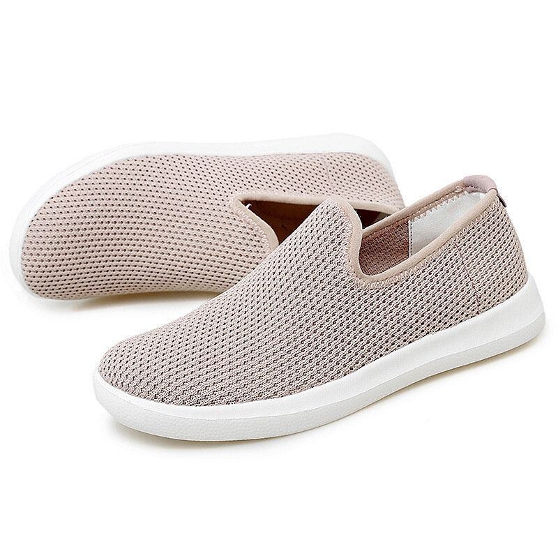 Dam Casual Andas Mesh-tyg Mjuk Sula Slip-on Loafers