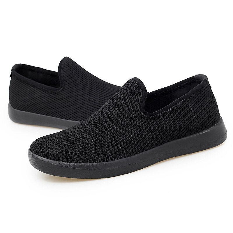 Dam Casual Andas Mesh-tyg Mjuk Sula Slip-on Loafers