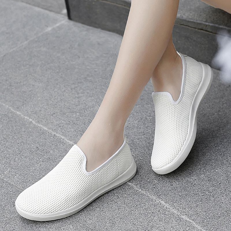 Dam Casual Andas Mesh-tyg Mjuk Sula Slip-on Loafers