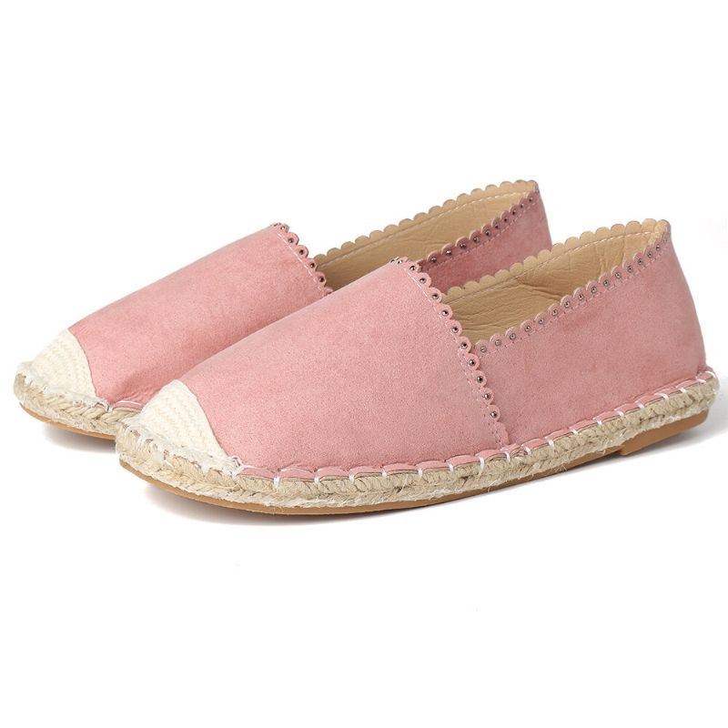 Dam Casual Comfy Andas Espadrille Flat Slip On Flats