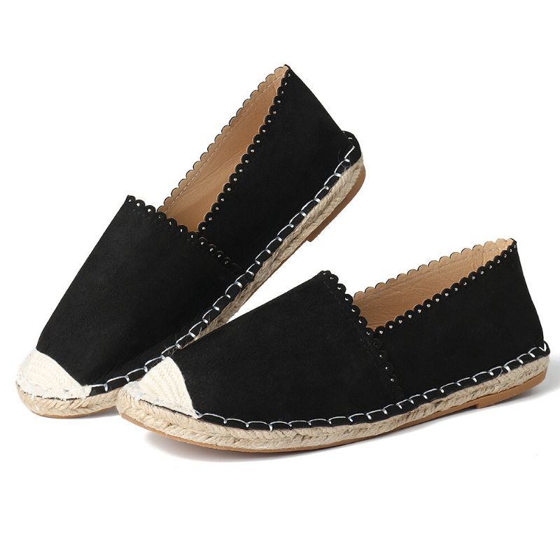 Dam Casual Comfy Andas Espadrille Flat Slip On Flats