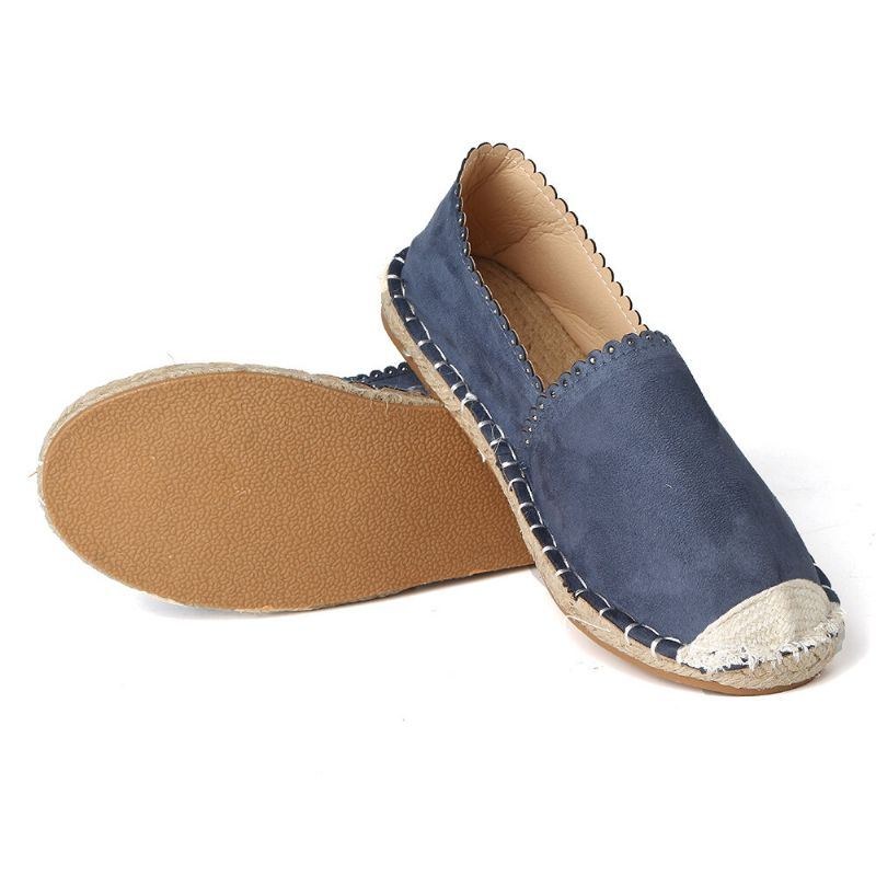 Dam Casual Comfy Andas Espadrille Flat Slip On Flats