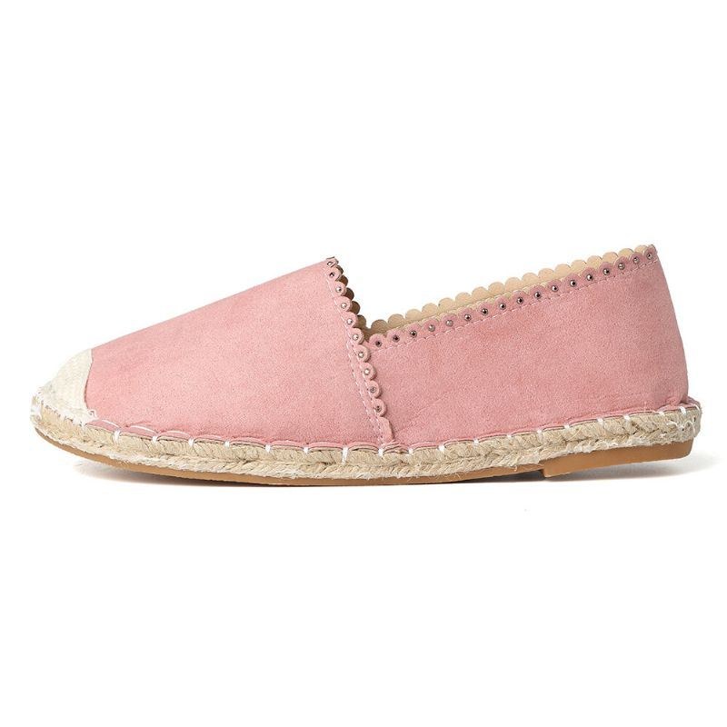 Dam Casual Comfy Andas Espadrille Flat Slip On Flats