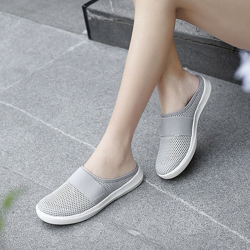 Dam Casual Fashion Mesh Bekväma Slip-on Loafers