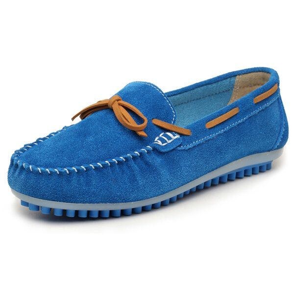 Dam Casual Flat Shoes Snörning Rund Toe Flats Mjuk Sula Platta Loafers