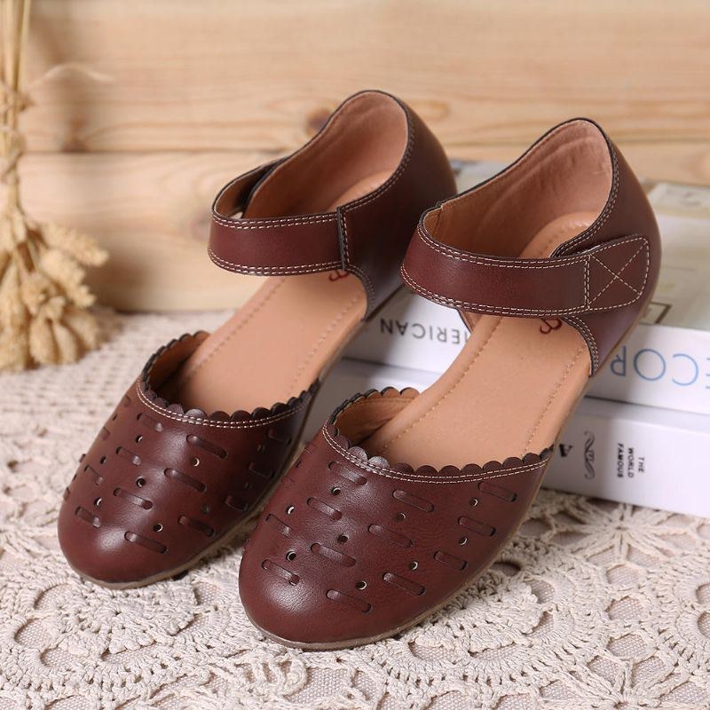 Dam Casual Hollow Out Hoop Loop Flats