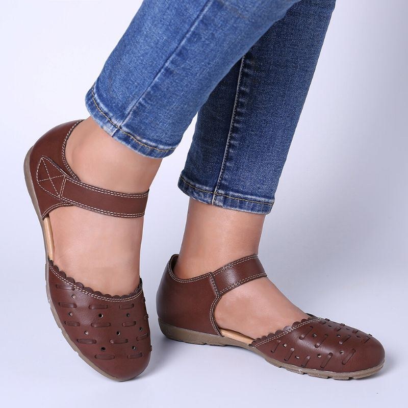 Dam Casual Hollow Out Hoop Loop Flats