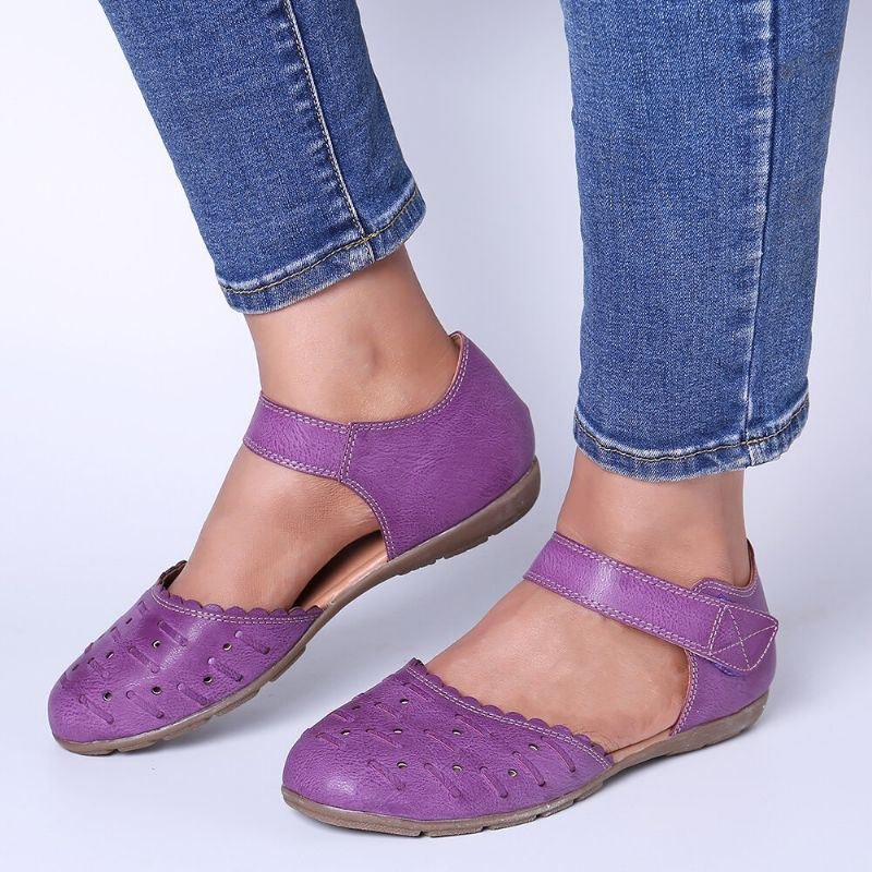 Dam Casual Hollow Out Hoop Loop Flats