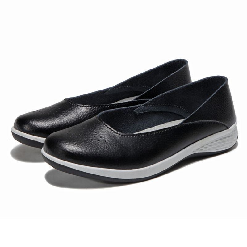 Dam Casual Mjuka Sömmar Slip On Flats Loafers