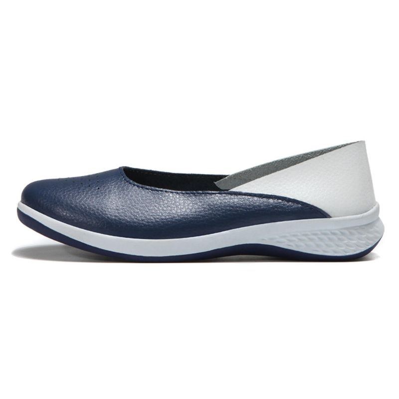 Dam Casual Mjuka Sömmar Slip On Flats Loafers