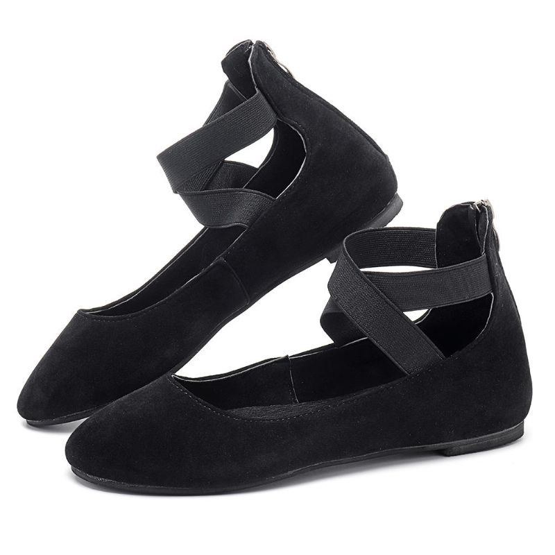 Dam Casual Mocka Flats Cross Shoes