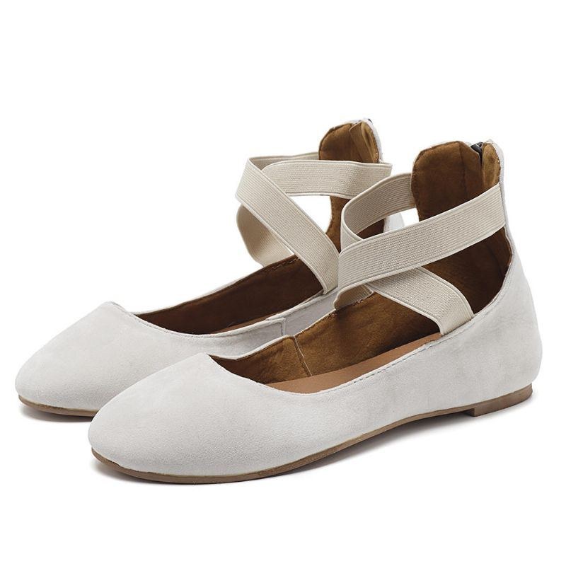 Dam Casual Mocka Flats Cross Shoes