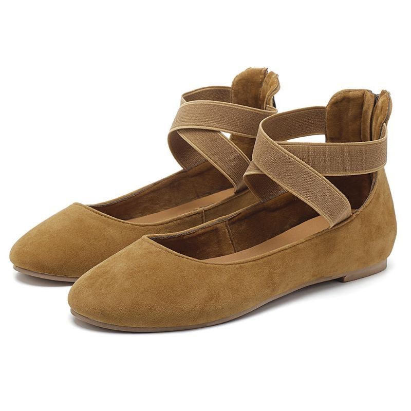 Dam Casual Mocka Flats Cross Shoes