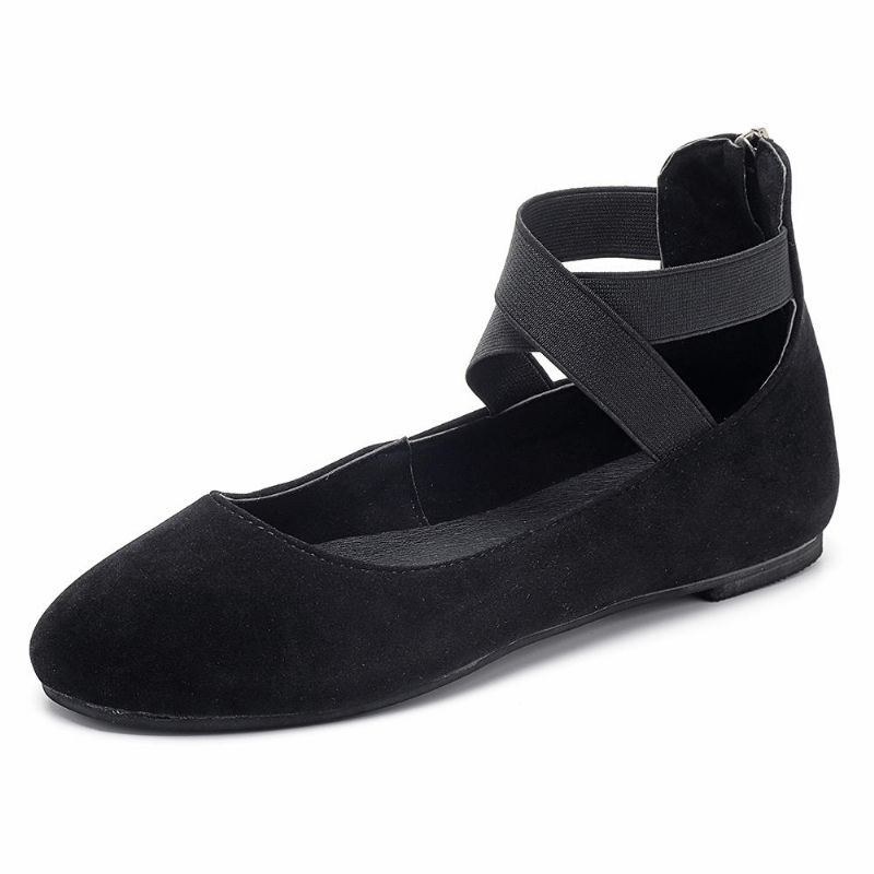 Dam Casual Mocka Flats Cross Shoes