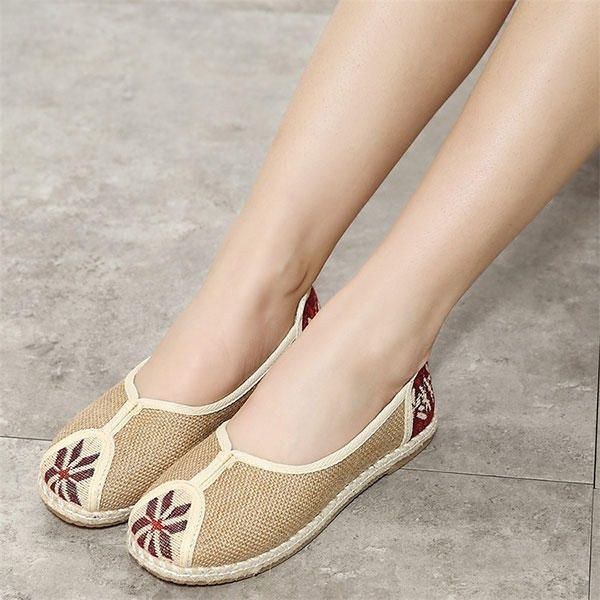 Dam Casual Slip On Lin Outdoor Flat Loafers