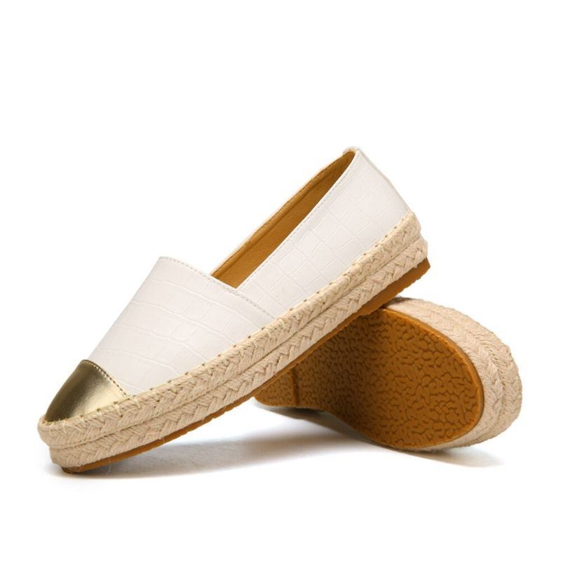 Dam Casual Splicing Slip On Espadrille Loafers Flats Fisherman's Shoes