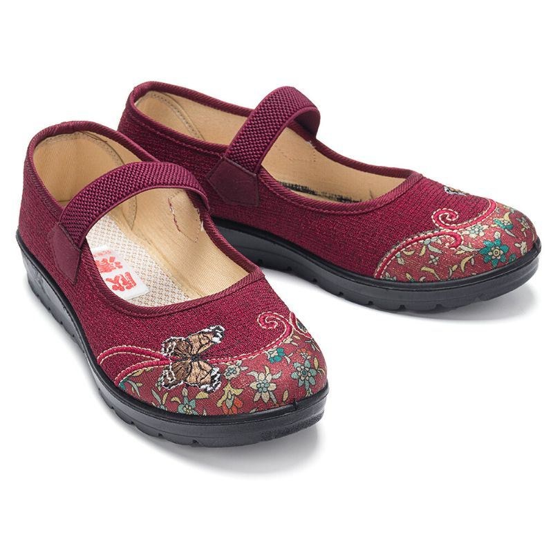 Dam Comfy Non-slip Elastiskt Band Mary Jane Flat Loafers