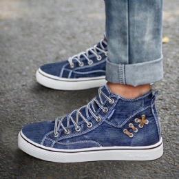 Dam Denim Comfy Wearable Casual Sports High Top Flats