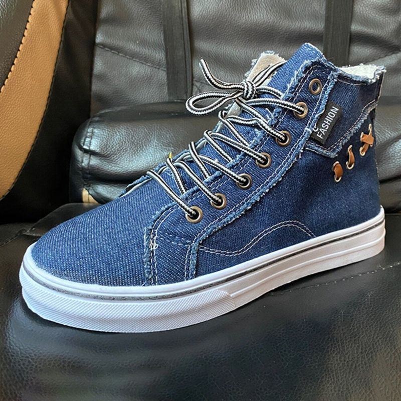 Dam Denim Comfy Wearable Casual Sports High Top Flats