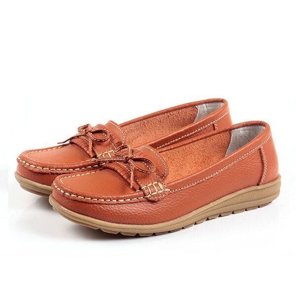 Dam Flat Slip On Casual Soft Outdoor Rund Toe Flat Loafers Skor